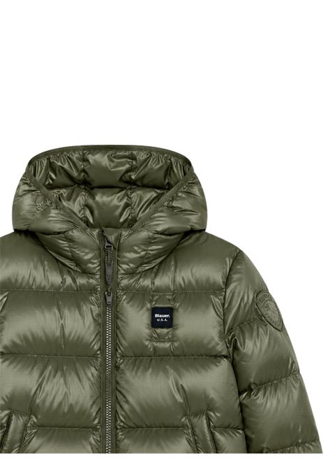 Giubbino neonato verde imbottito BLAUER | BAXTERVERDE