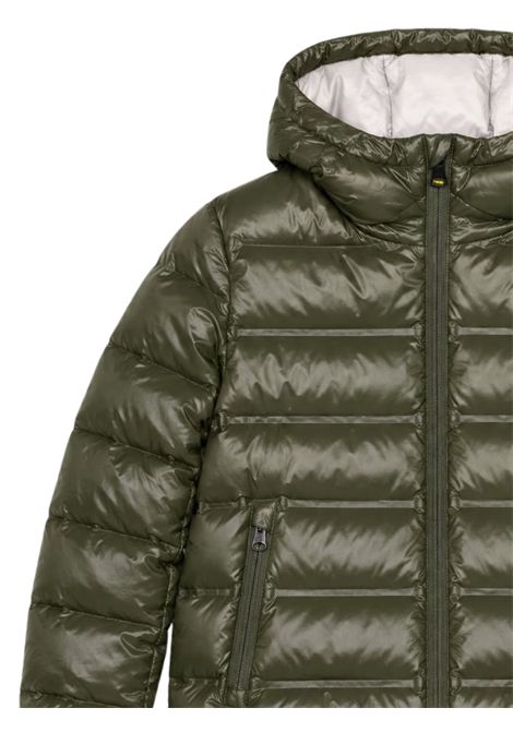 Giubbino bambino verde con cappuccio BLAUER | CHARLESVERDE