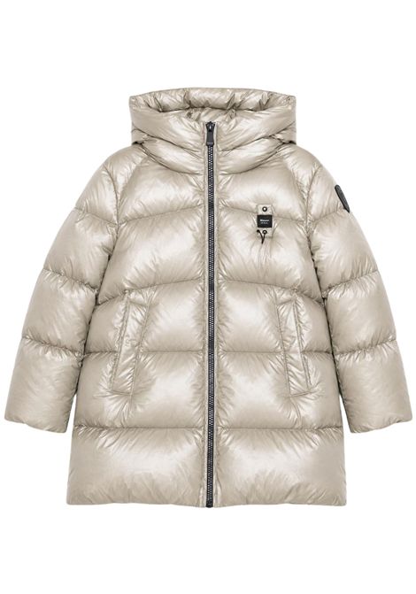 Beige padded jacket for girls BLAUER | FLINTBEIGE