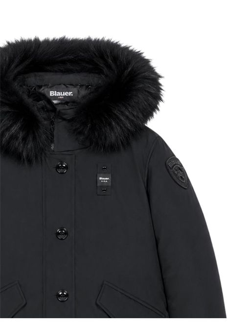 Giubbino bambina nero imbottito BLAUER | IRMANERO