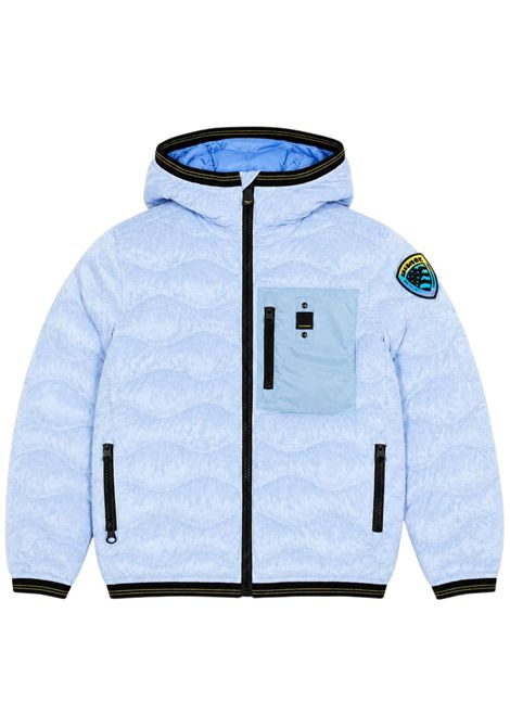 Giubbino unisex azzurro imbottito BLAUER | WAVEAZZURRO