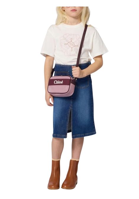 Girls' denim cotton skirt Chloé | C20623/MADENIM