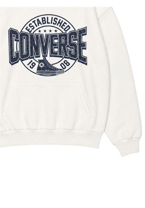 Felpa bambino panna in cotone CONVERSE | 9CH473/DEBPANNA