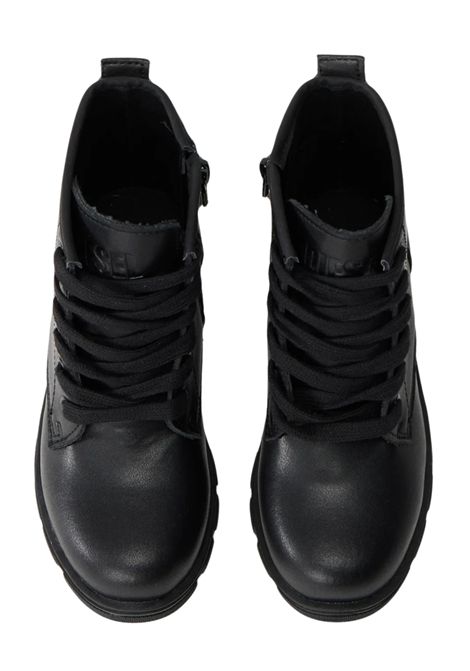 Anfibi unisex neri in pelle DIESEL | 1045NERO