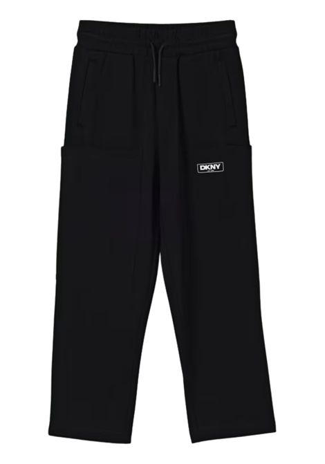 Pantalone unisex nero in viscosa DKNY | D62446/SUNERO