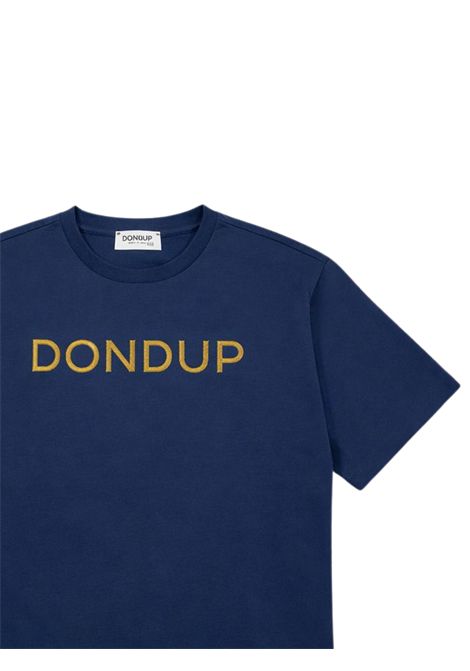 T-shirt bambino blu in cotone DONDUP | DMTS034/SUBLU