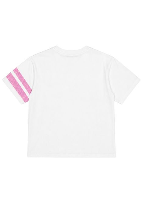 T-shirt bambina bianca in cotone GCDS | 45454666BIANCO