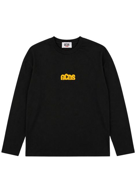 T-shirt unisex nera in cotone GCDS | C2BJQC515J341NERO