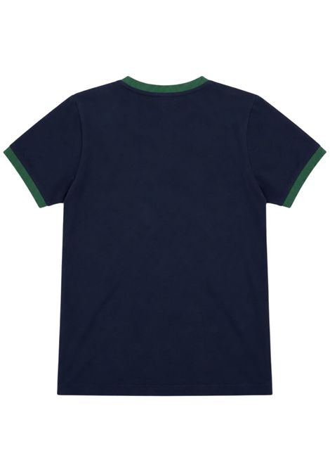 T-shirt bambino blu in cotone GCDS | C2BJQC557J341BLU