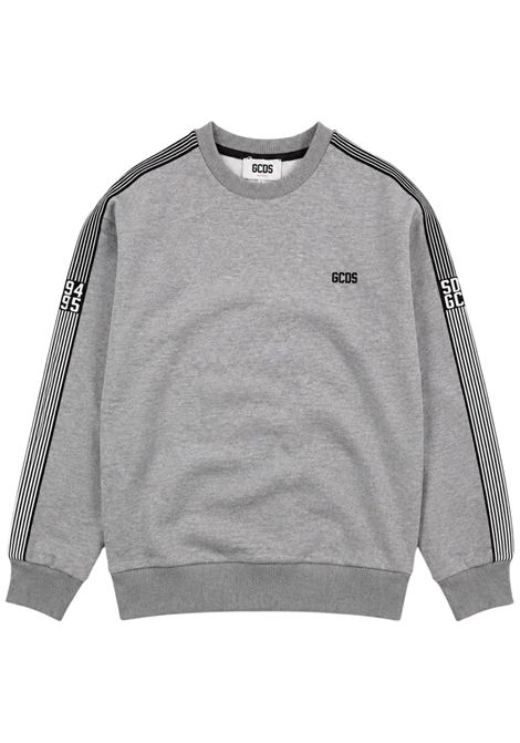 Felpa unisex grigia in cotone GCDS | C2BJQE507F342GRIGIO