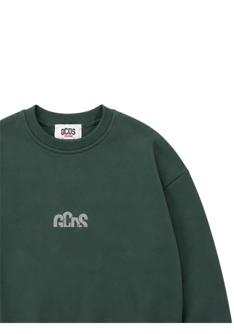 Green unisex cotton sweatshirt GCDS | C2BJQE516F342VERDE