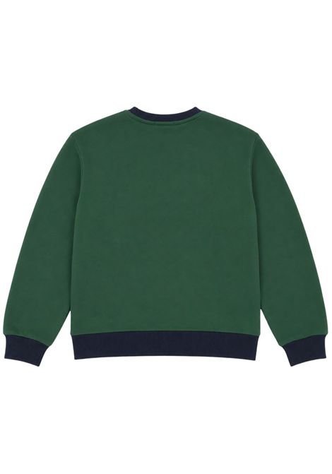 Felpa unisex verde in cotone GCDS | C2BJQE559F342VERDE