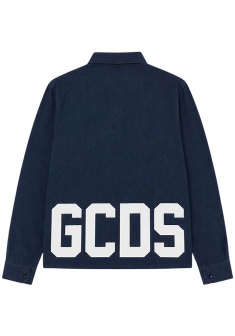 Camicia unisex in cotone denim GCDS | C2BJQH579D346DENIM