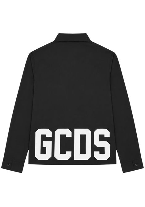 Camicia unisex nera in cotone GCDS | C2BJQH78B345NERO