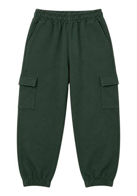 Pantalone unisex verde in cotone GCDS | C2BJQI517342VERDE