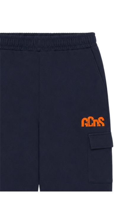 Pantalone unisex blu in cotone GCDS | C2BJQI517F342BLU