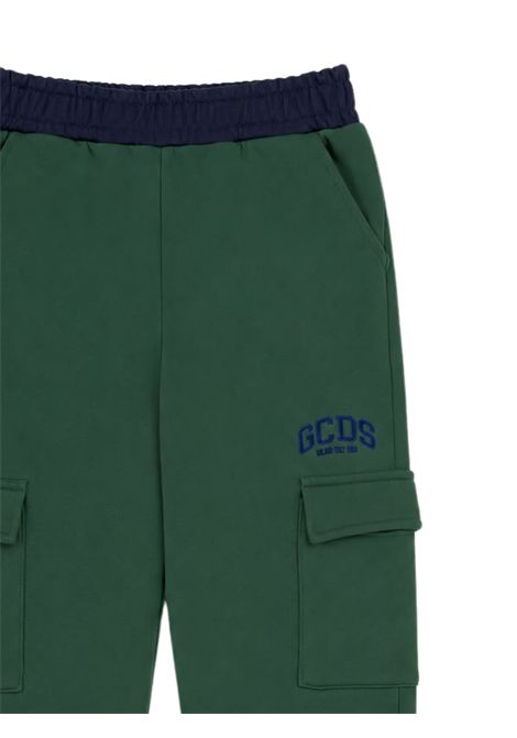 Green unisex cotton trousers GCDS | C2BJQI560F342VERDE