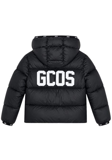Black padded children's jacket GCDS | C2BXQ614T340NERO