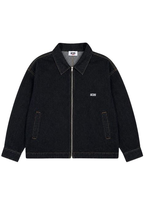 Giubbino unisex in cotone denim GCDS | C2BXQA715D351DENIM