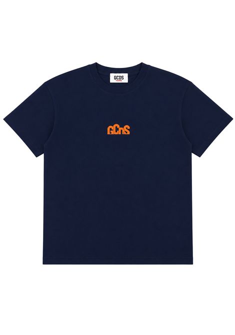T-shirt unisex blu in cotone GCDS | C2BXQC514J341BLU
