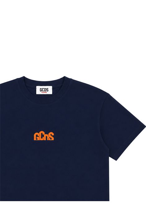 T-shirt unisex blu in cotone GCDS | C2BXQC514J341BLU