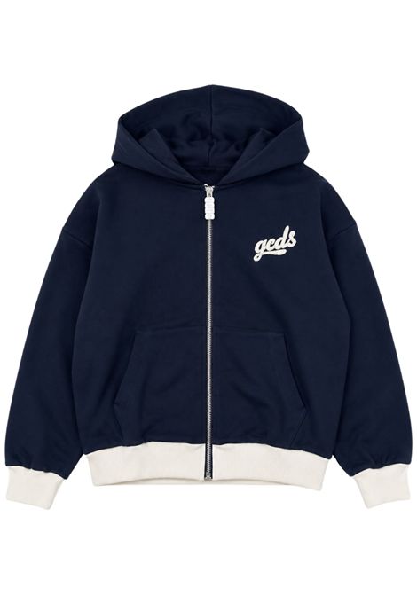 Felpa bambino blu in cotone GCDS | C2BXQE534F342BLU