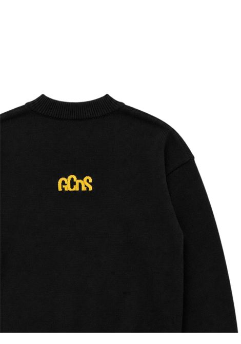 Maglia unisex nera in viscosa GCDS | C2BXQF593K349NERO