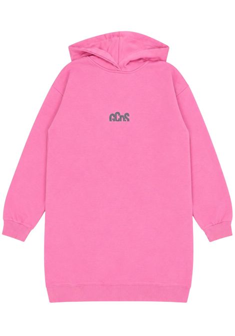Abito bambina rosa in cotone GCDS | C2GJQB523F342ROSA