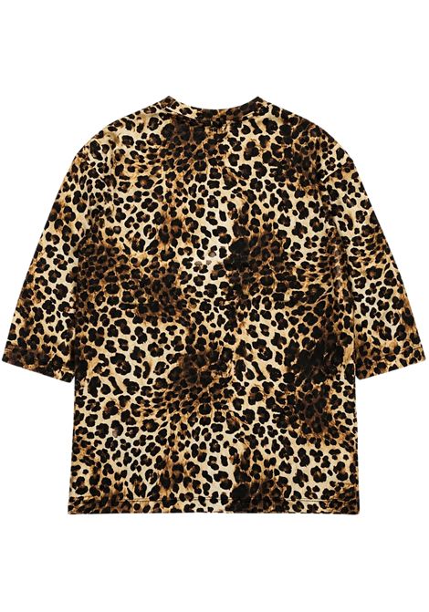 Girls' leopard cotton dress GCDS | C2GJQB549F342LEOPARDATO
