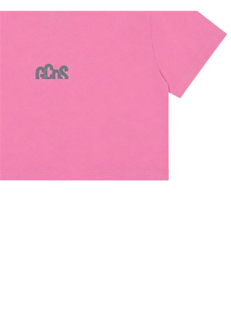 T-shirt bambina rosa in cotone GCDS | C2GJQC519J341ROSA