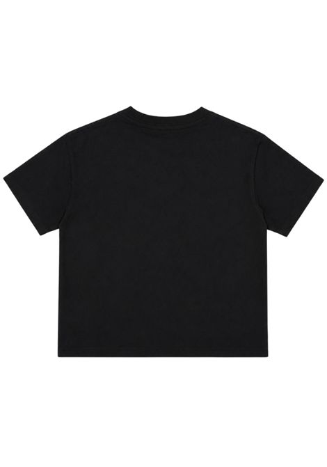 T-shirt bambina nera in cotone GCDS | C2GJQC551J341NERA