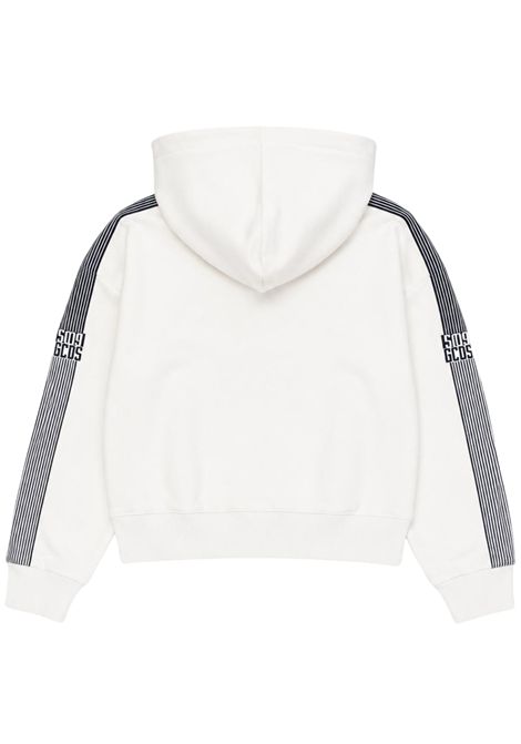 Felpa bambina bianca in cotone GCDS | C2GJQE512F342BIANCO