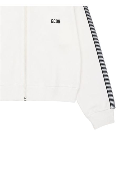Felpa bambina bianca in cotone GCDS | C2GJQE512F342BIANCO