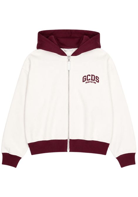 Unisex cream cotton sweatshirt GCDS | C2GJQE568F342PANNA