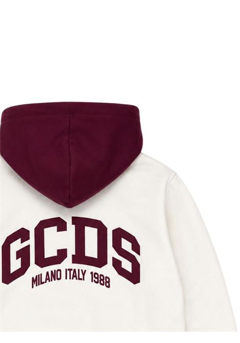 Unisex cream cotton sweatshirt GCDS | C2GJQE568F342PANNA