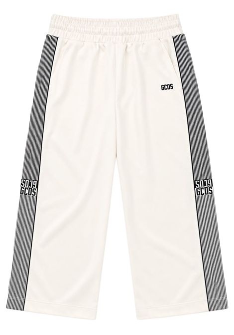 Pantalone unisex panna in cotone GCDS | C2GJQI511F342PANNA