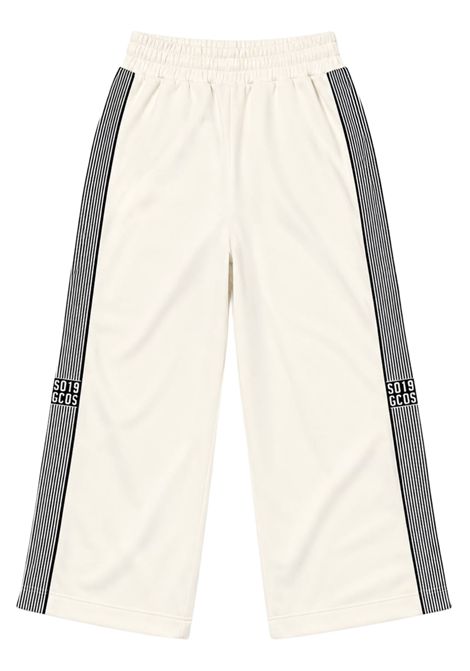 Pantalone unisex panna in cotone GCDS | C2GJQI511F342PANNA