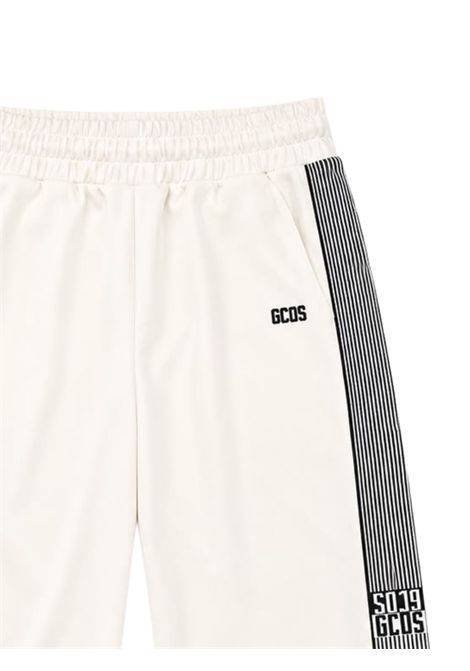 Pantalone unisex panna in cotone GCDS | C2GJQI511F342PANNA