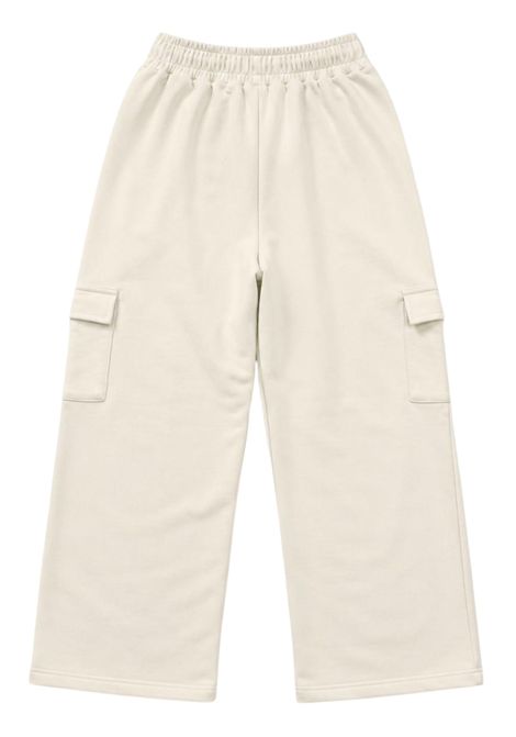 Pantalone bambina panna in cotone GCDS | C2GJQI525F342PANNA