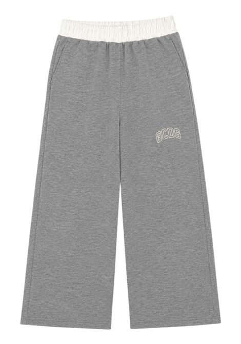 Pantalone bambina grigio in cotone GCDS | C2GJQI567F342GRIGIO