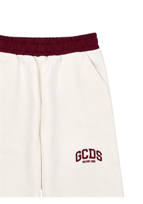 Pantalone bambina panna in cotone GCDS | C2GJQI567F342PANNA