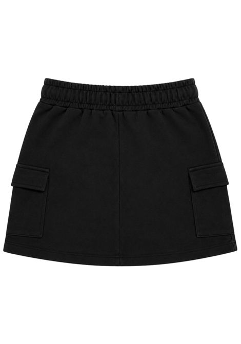 Gonna bambina nera in cotone GCDS | C2GJQM524F342NERO