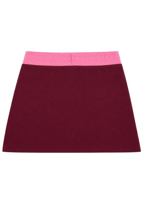 Gonna bambina rosa in cotone GCDS | C2GJQM571F342BORDEAU