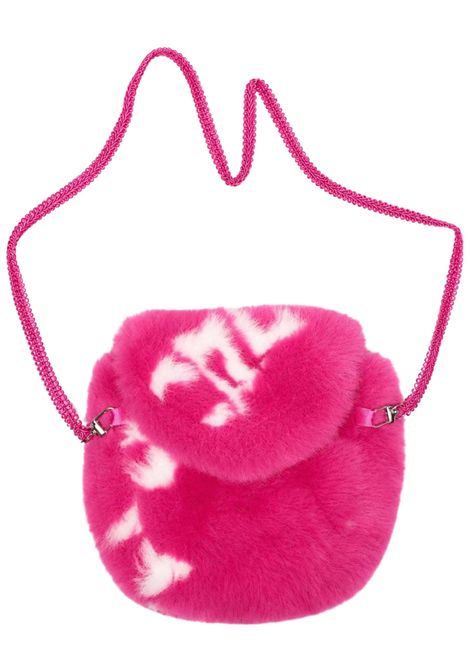 Borsa bambina fucsia in pelliccia GCDS | C2GJQW997E204FUCSIA