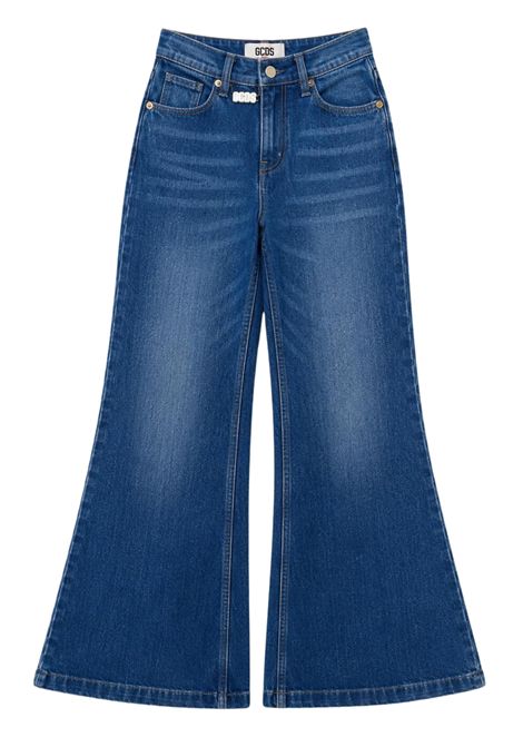 Girls' denim cotton jeans GCDS | C2GXGI609D346DENIM