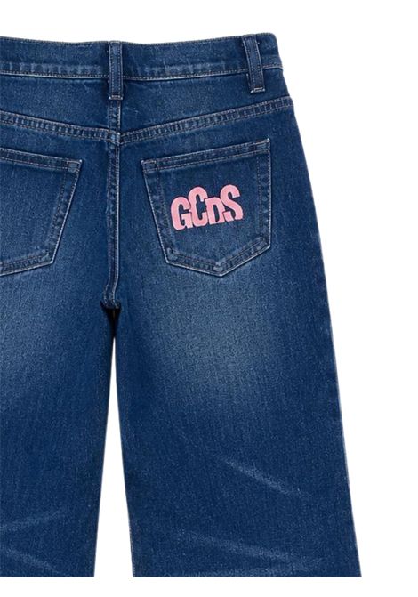 Girls' denim cotton jeans GCDS | C2GXGI609D346DENIM