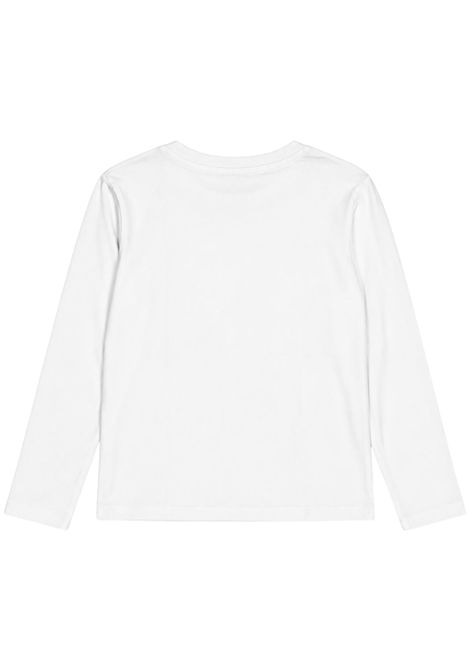 White cotton T-shirt for girls GCDS | C2GXQC545J341BIANCA