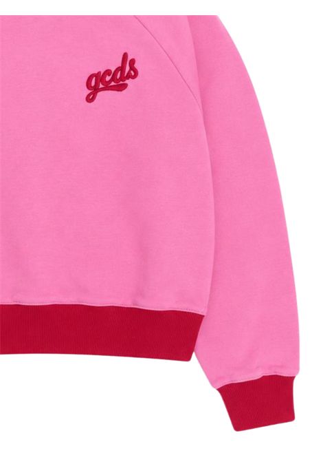 Pink cotton sweatshirt for girls GCDS | C2GXQE537F342ROSA