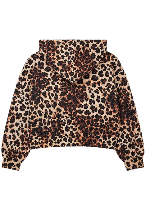 Girls' leopard cotton sweatshirt GCDS | C2GXQE547F342LEOPARDATO