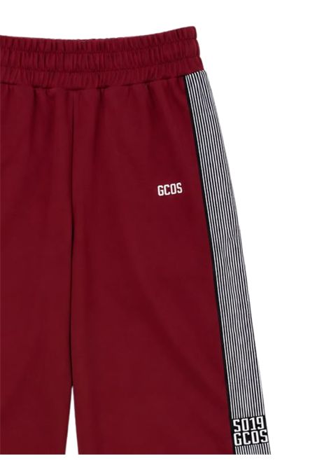 Pantalone bambina bordeau in cotone GCDS | C2GXQI511F342BORDEAU